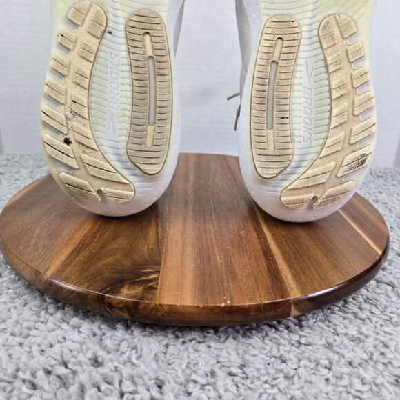 Brooks Glycerin StealthFit 21 White Marshmallow Blue Gym Running Shoe Mens 13 D - Picture 11 of 13